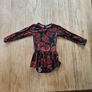 Bums & Roses Ruffle Bodysuit Dress